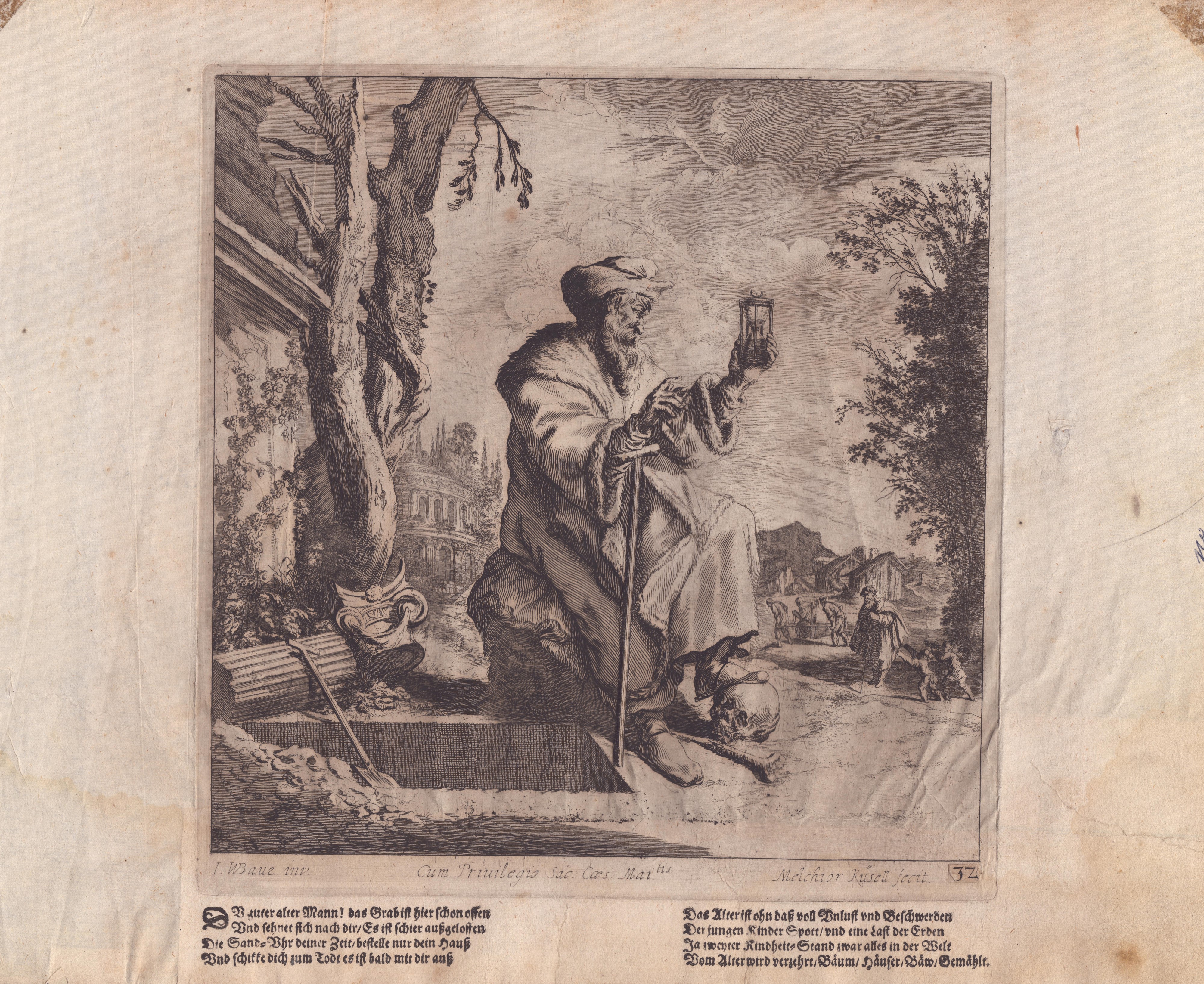 Melchior Küsel - Vanitas. Due Incisioni