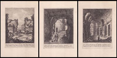 3 Incisioni da Giovanni Battista Natali
