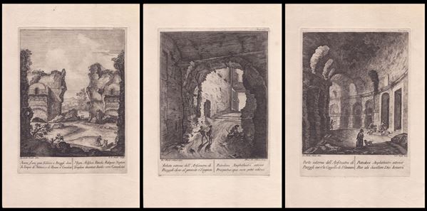 Francesco La Marra - 3 etchings after Giovanni Battista Natali