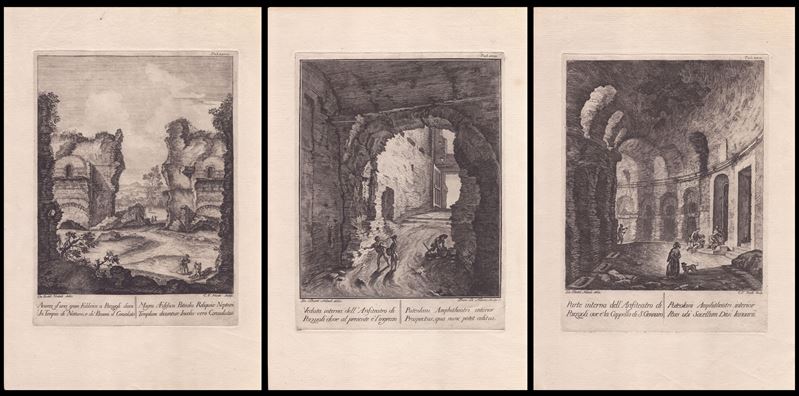 Francesco la Marra - 3 Incisioni da Giovanni Battista Natali