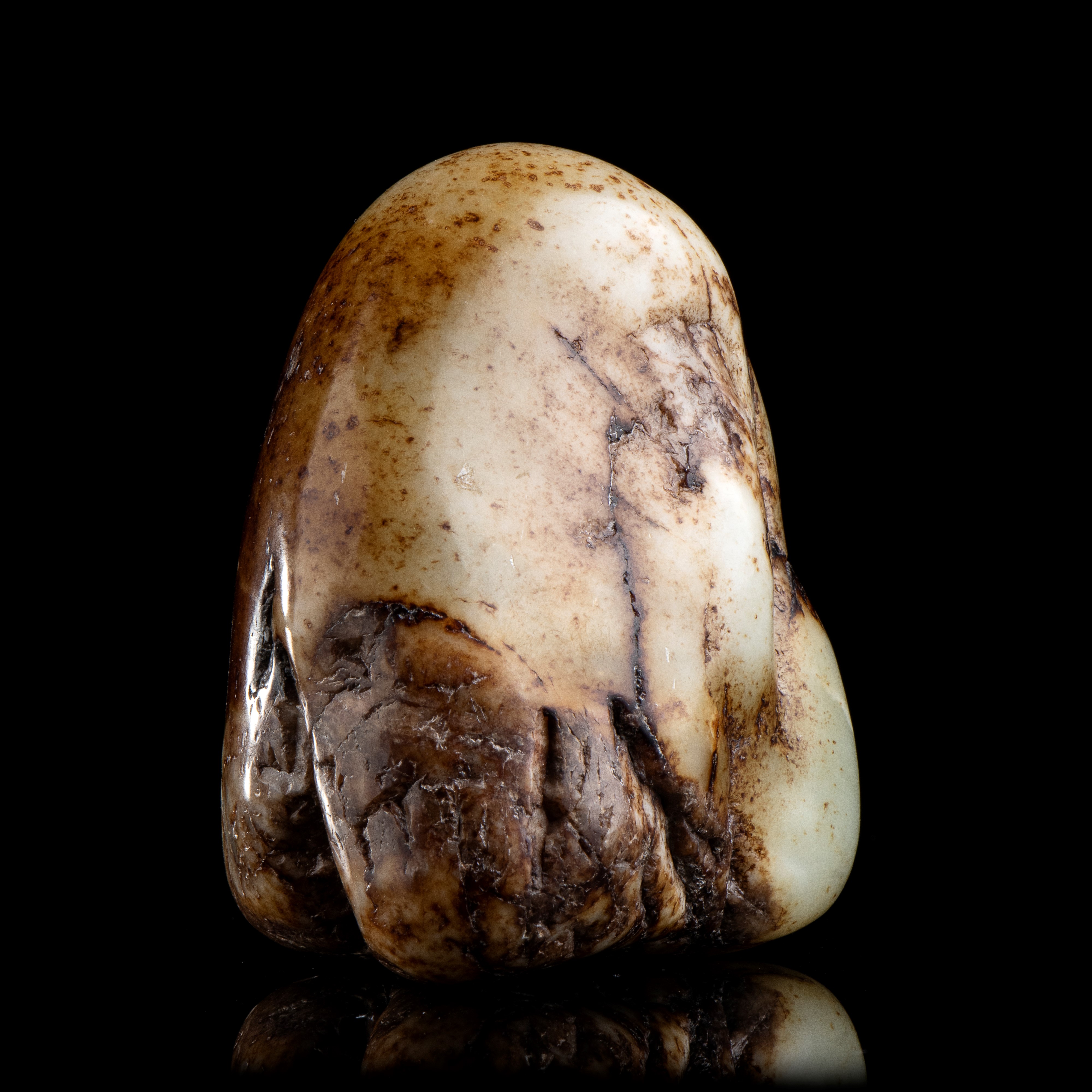 CIOTTOLO IN GIADA VERDE CHIARO CON DRAGO