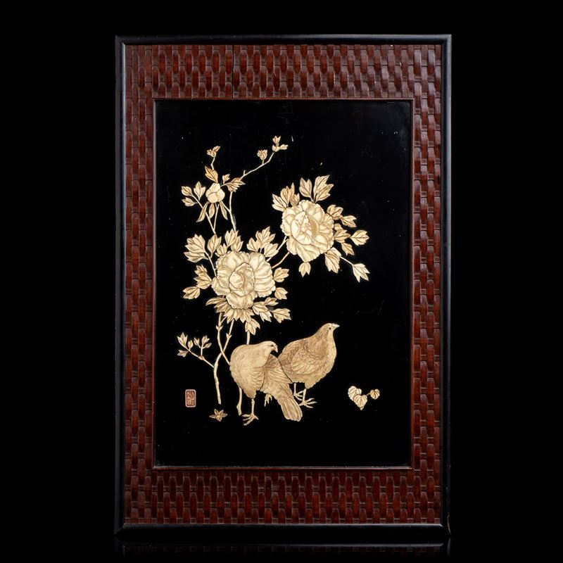 PANNELLO IN LEGNO, BAMBU' E OSSO