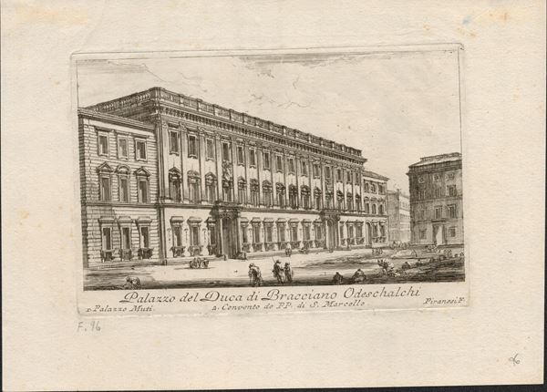 Giovanni Battista Piranesi - Palazzo del Duca di Bracciano Odeschalchi