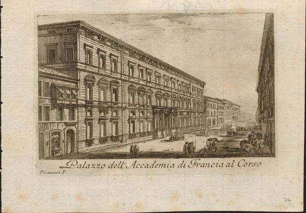 Giovanni Battista Piranesi - Palazzo dell'Accademia di Francia al Corso