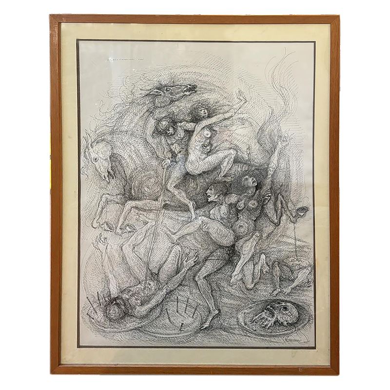 Angelo Canevari - Figure Nude che Lottano