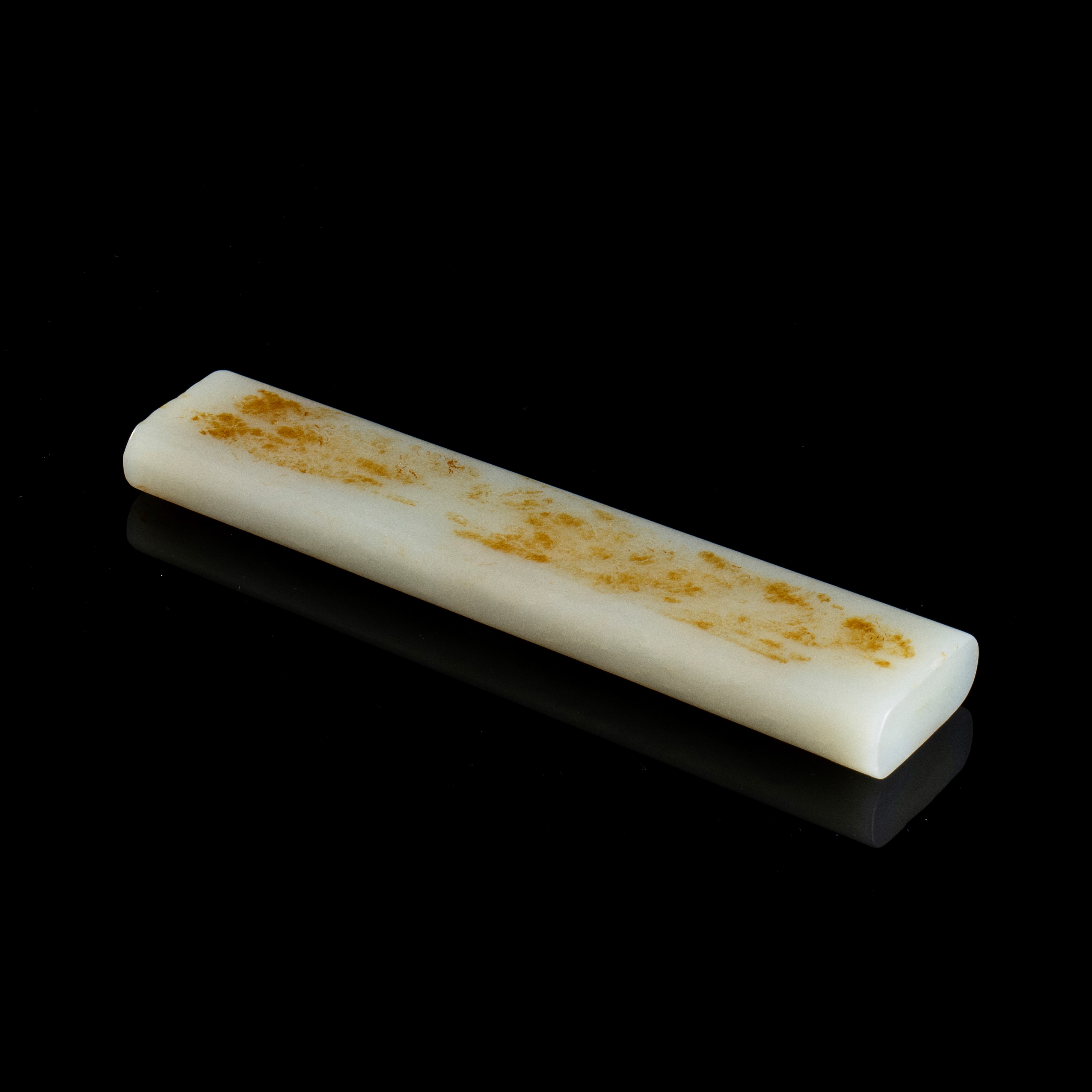 FERMACARTE IN GIADA BIANCA E RUGGINE