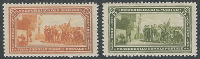 Collezione di francobolli San Marino, 1932, Garibaldi, nuova con gomma, linguellati