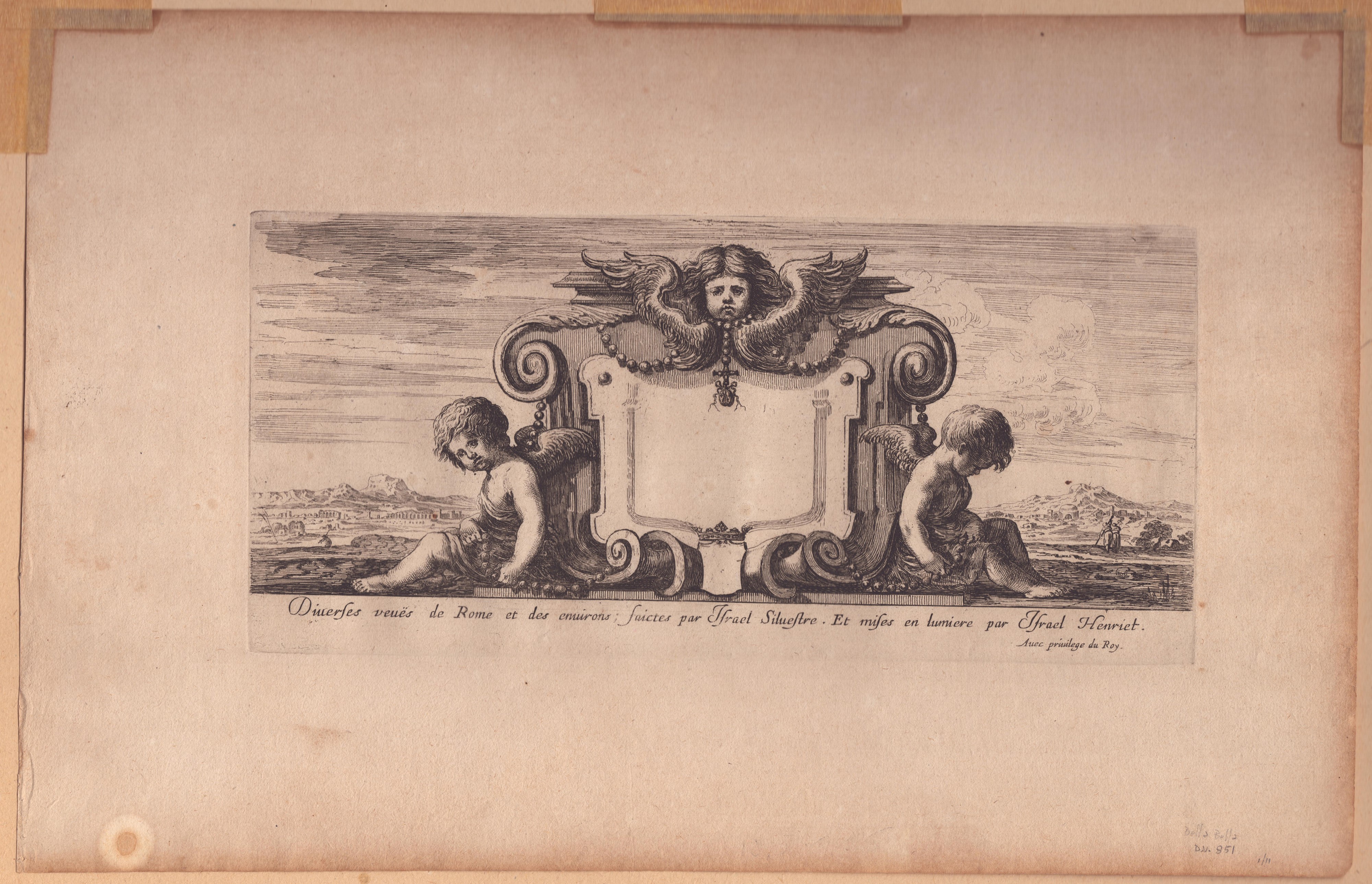 Antonio Tempesta, Claude Mellan, Israel Silvestre - Lotto di Tre Incisioni