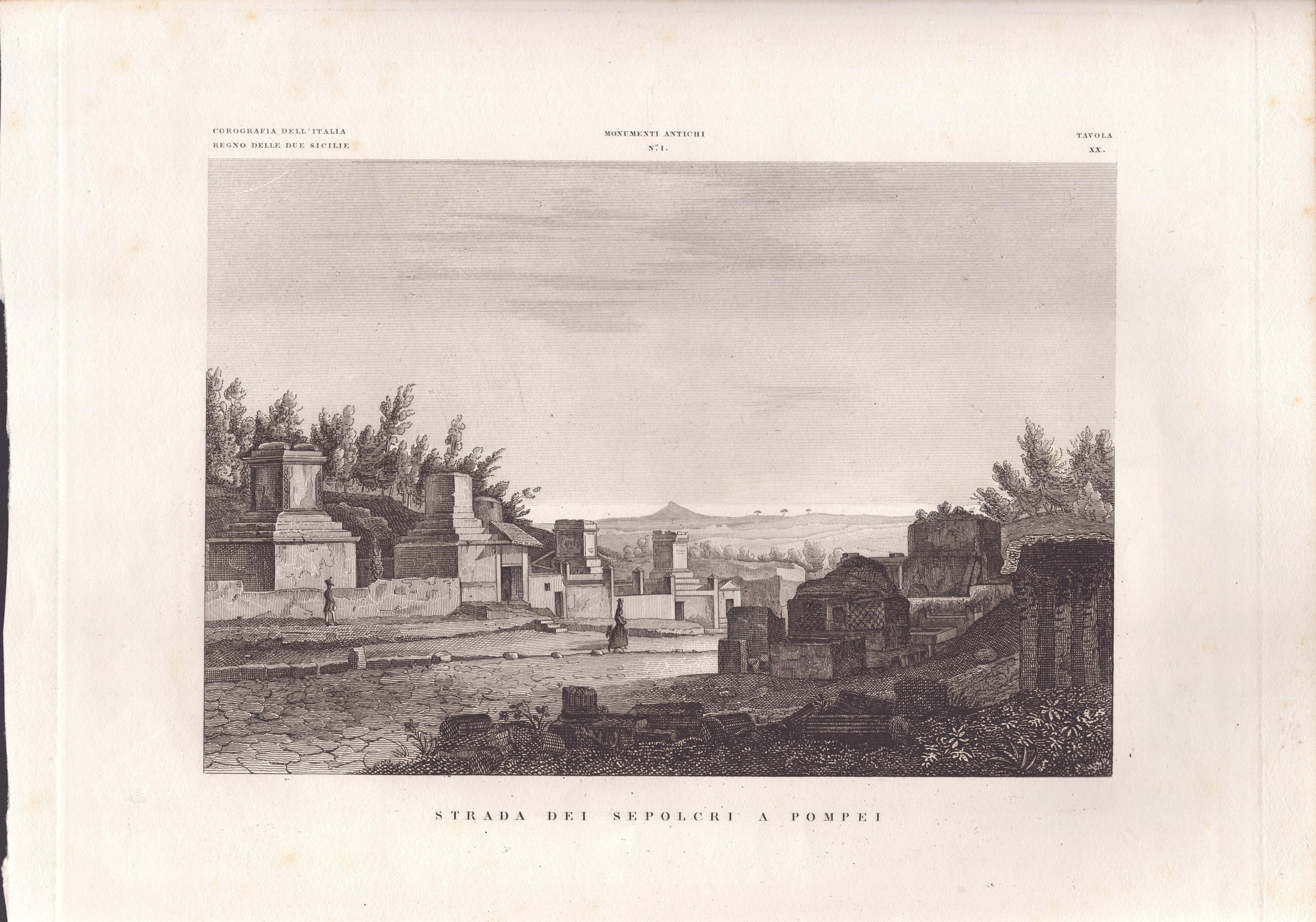 Pompei. Lotto di 8 Incisioni