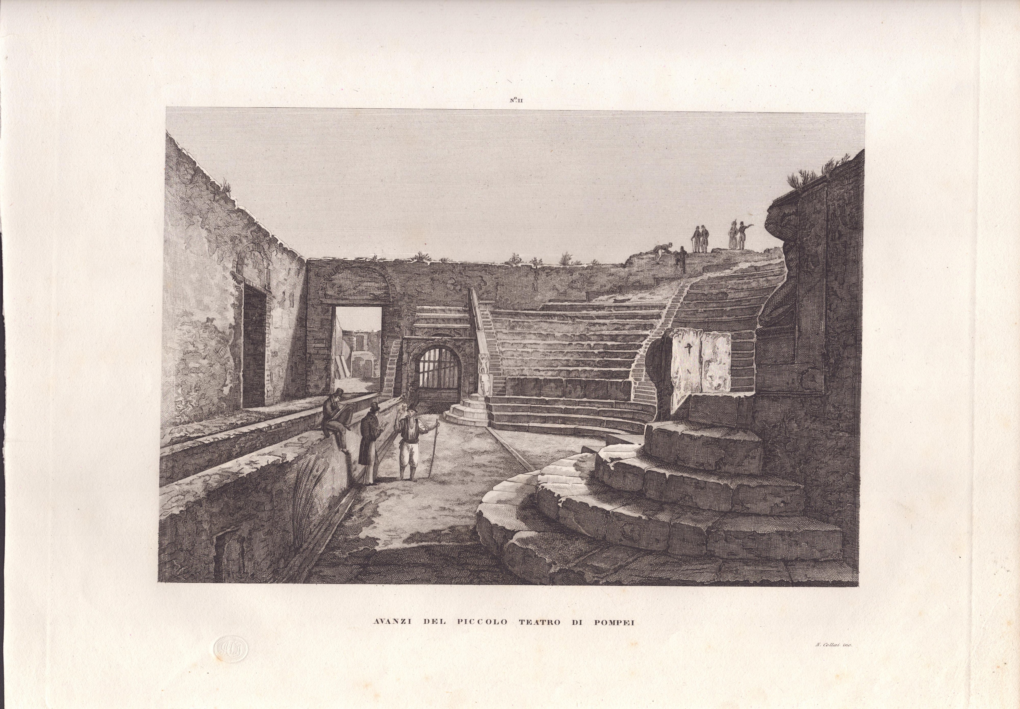 Pompei. Lotto di 8 Incisioni