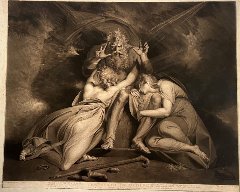 William Ward - La Morte di Edipo, da Füssli