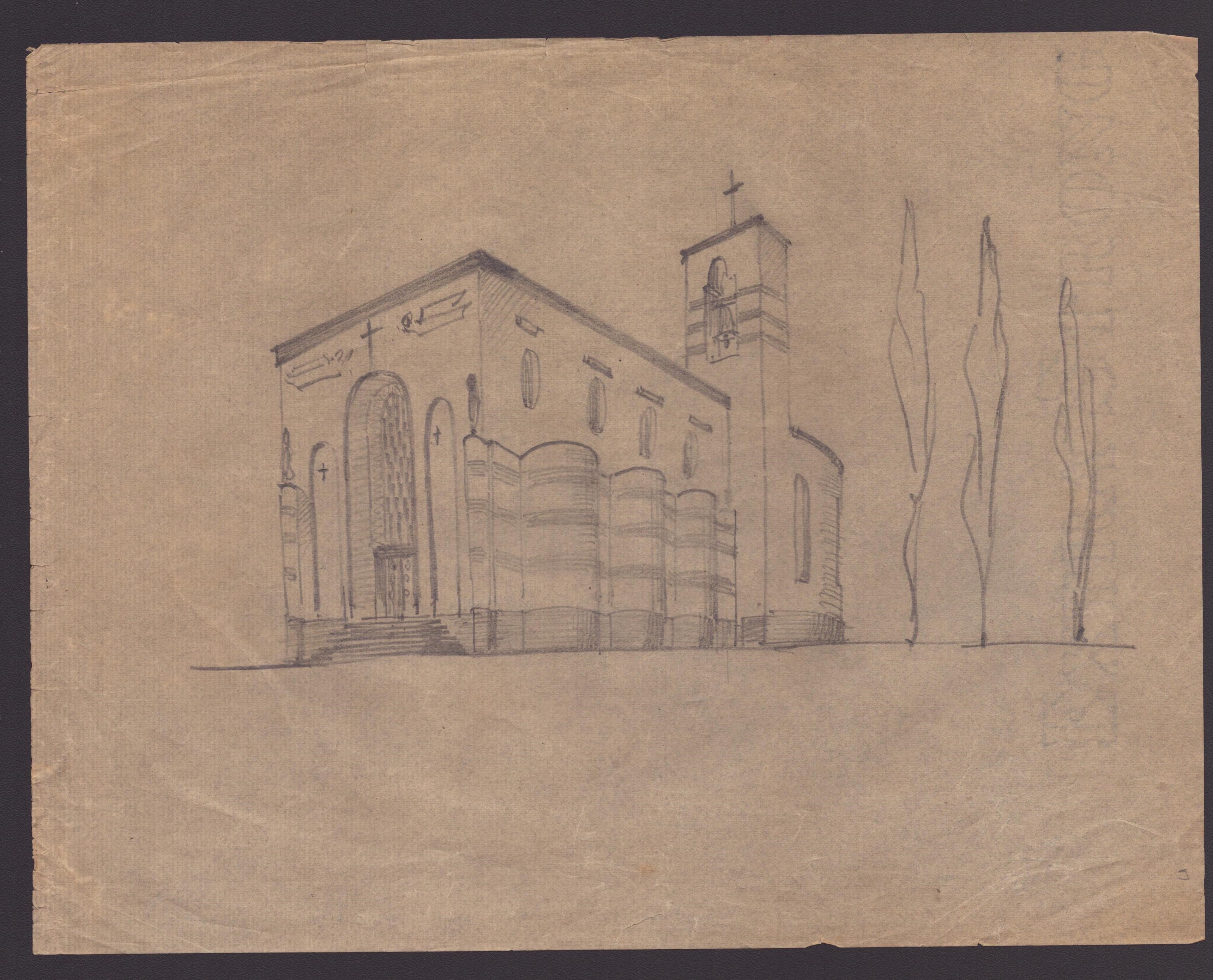 Marcello Piacentini (roma, 1881 - 1960) - Fondo di 17 Studi Architettonici