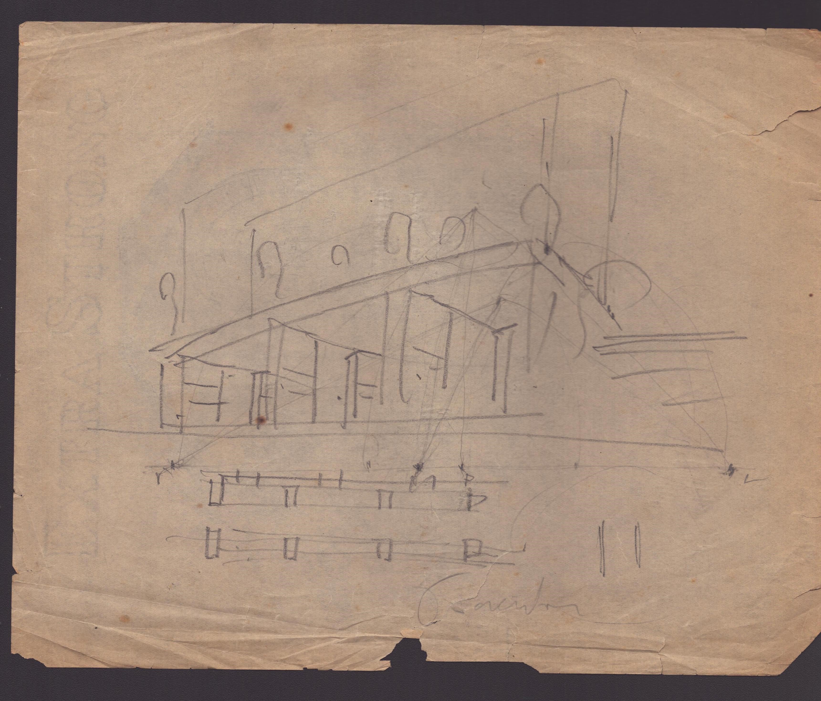 Marcello Piacentini (roma, 1881 - 1960) - Fondo di 17 Studi Architettonici