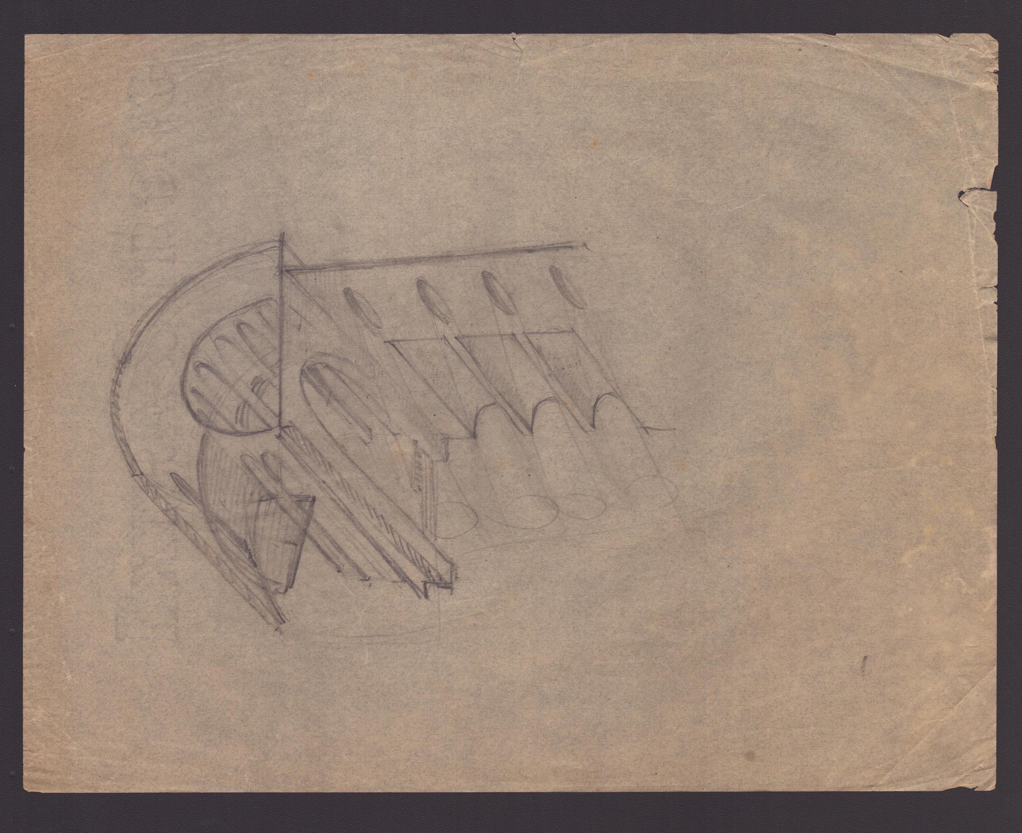 Marcello Piacentini (roma, 1881 - 1960) - Fondo di 17 Studi Architettonici