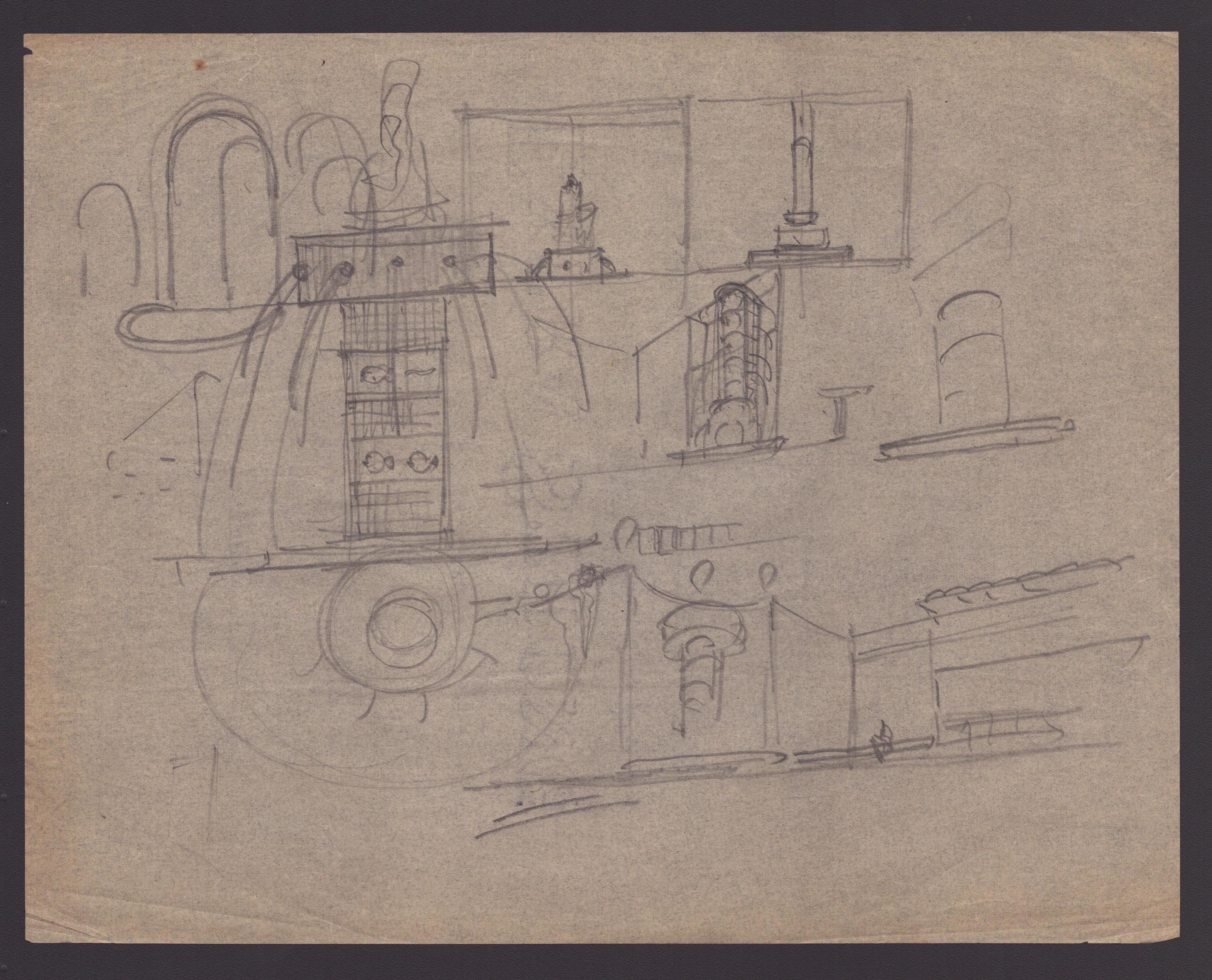 Marcello Piacentini (roma, 1881 - 1960) - Fondo di 17 Studi Architettonici