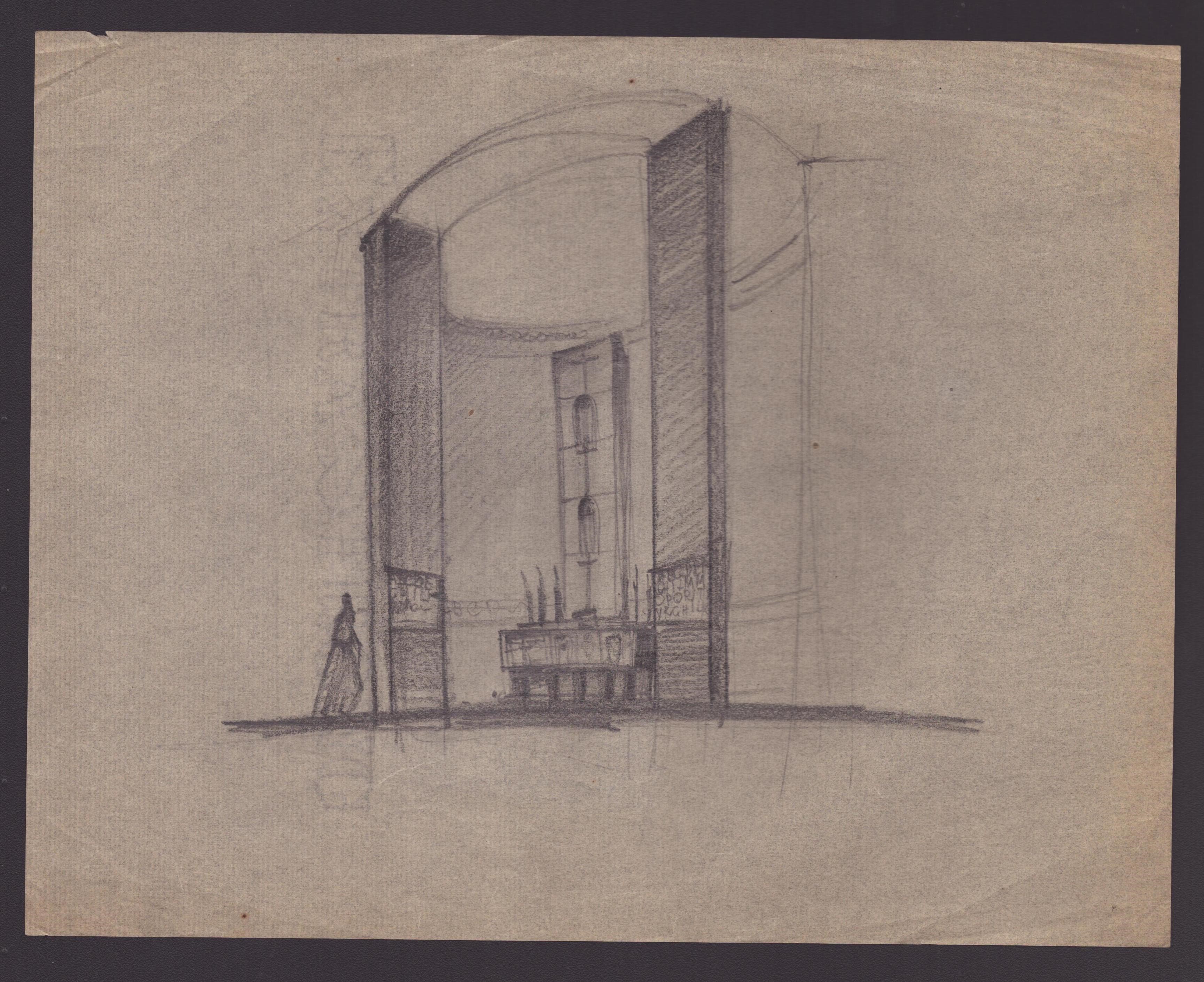 Marcello Piacentini (roma, 1881 - 1960) - Fondo di 17 Studi Architettonici