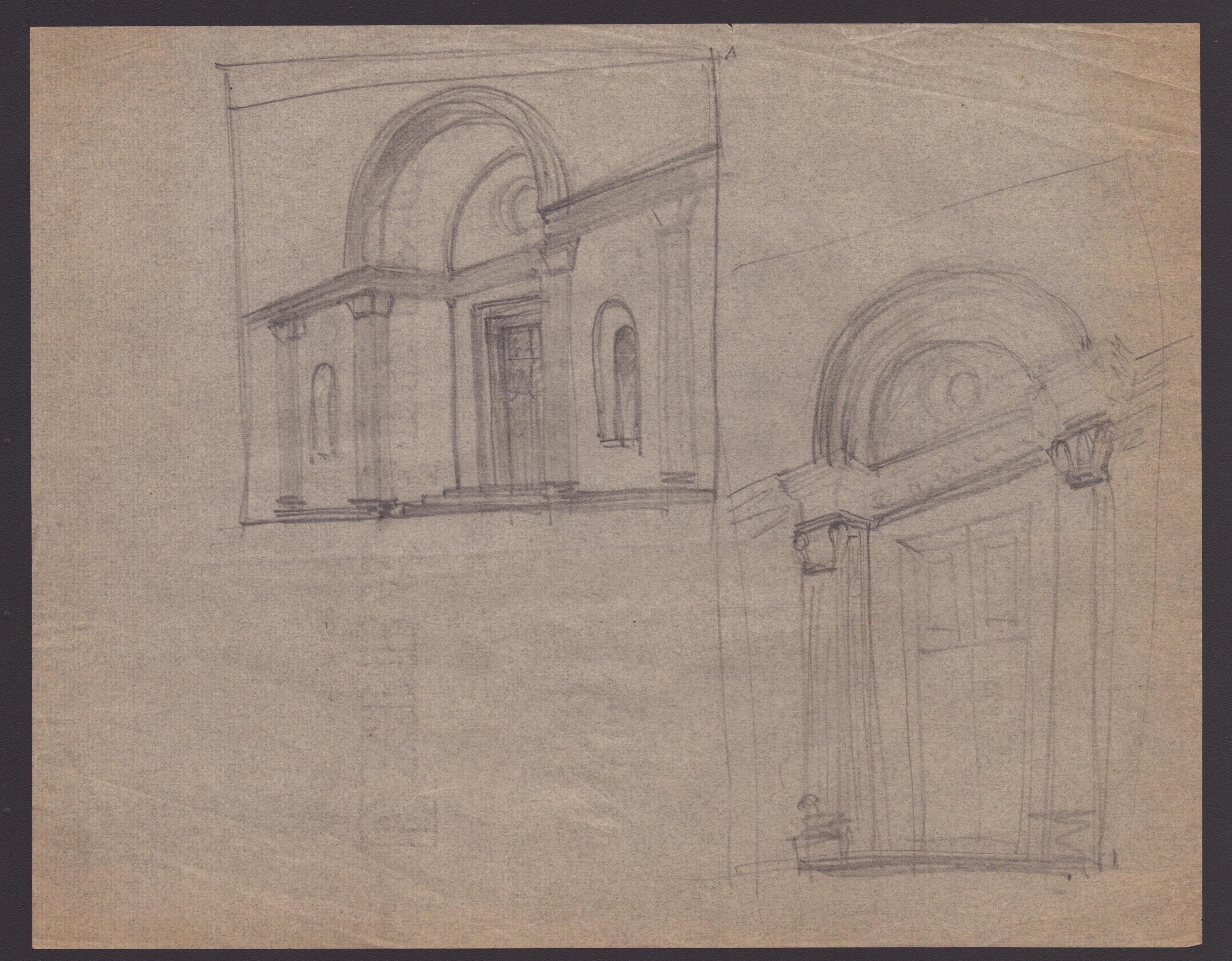 Marcello Piacentini (roma, 1881 - 1960) - Fondo di 17 Studi Architettonici