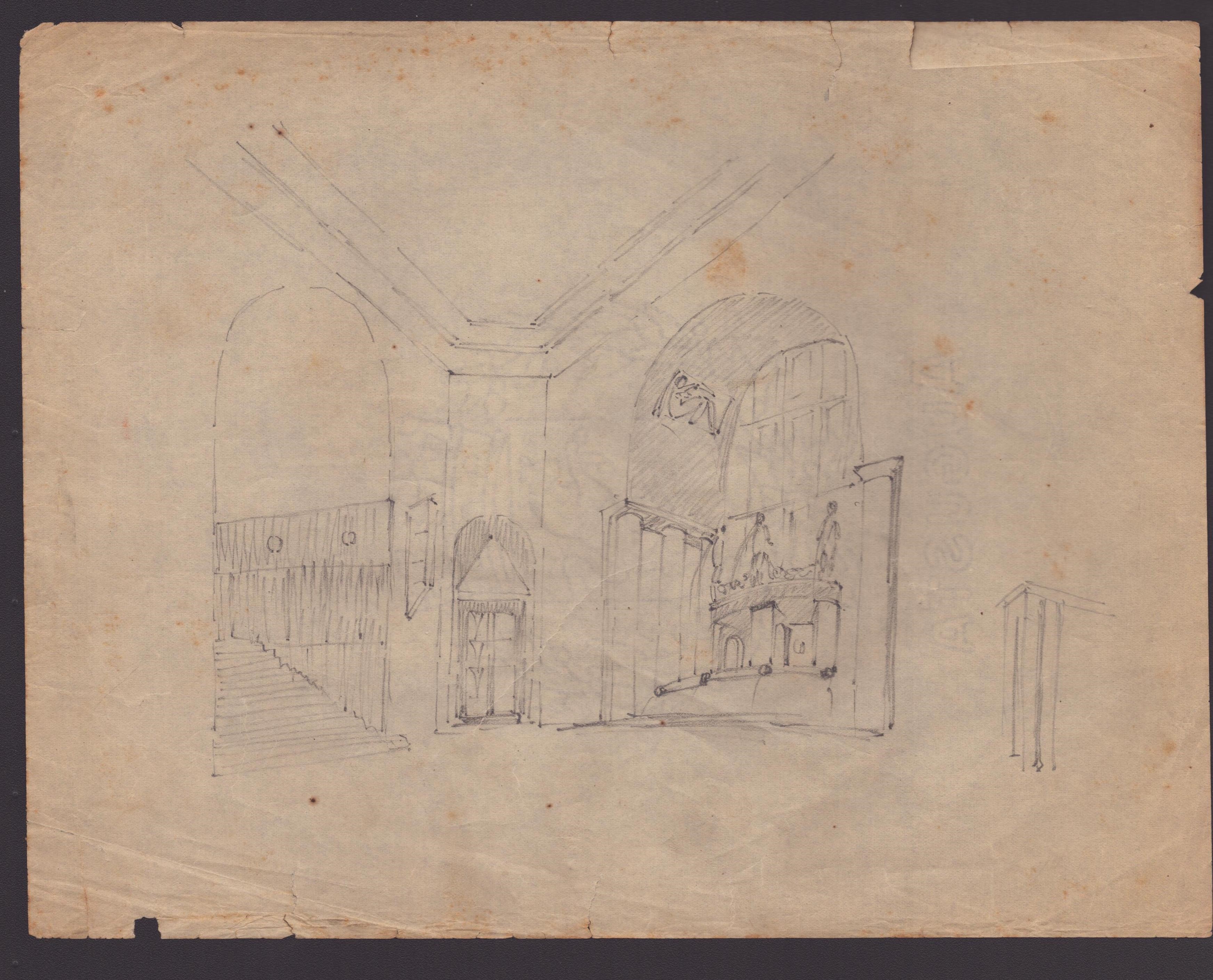 Marcello Piacentini (roma, 1881 - 1960) - Fondo di 17 Studi Architettonici