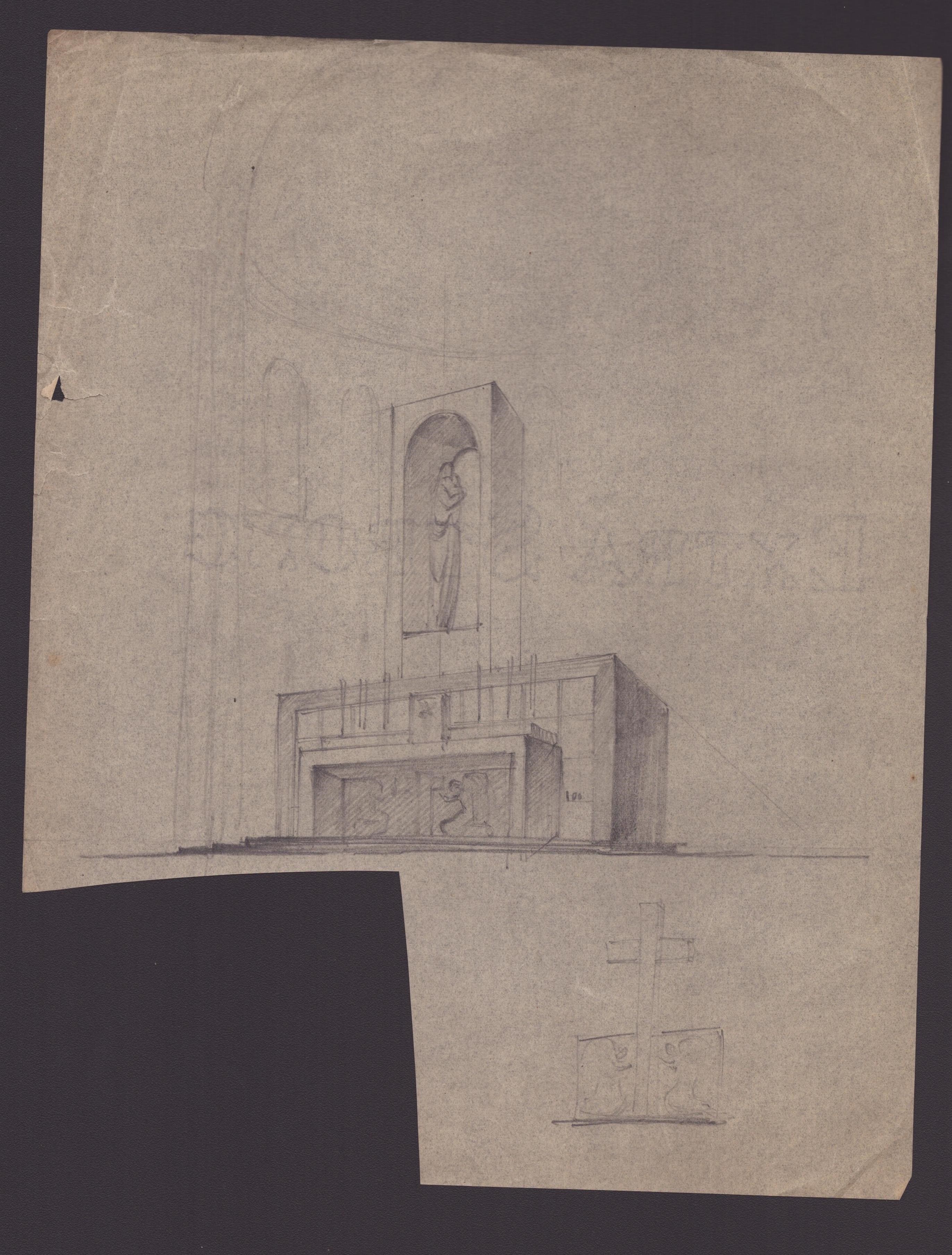 Marcello Piacentini (roma, 1881 - 1960) - Fondo di 17 Studi Architettonici