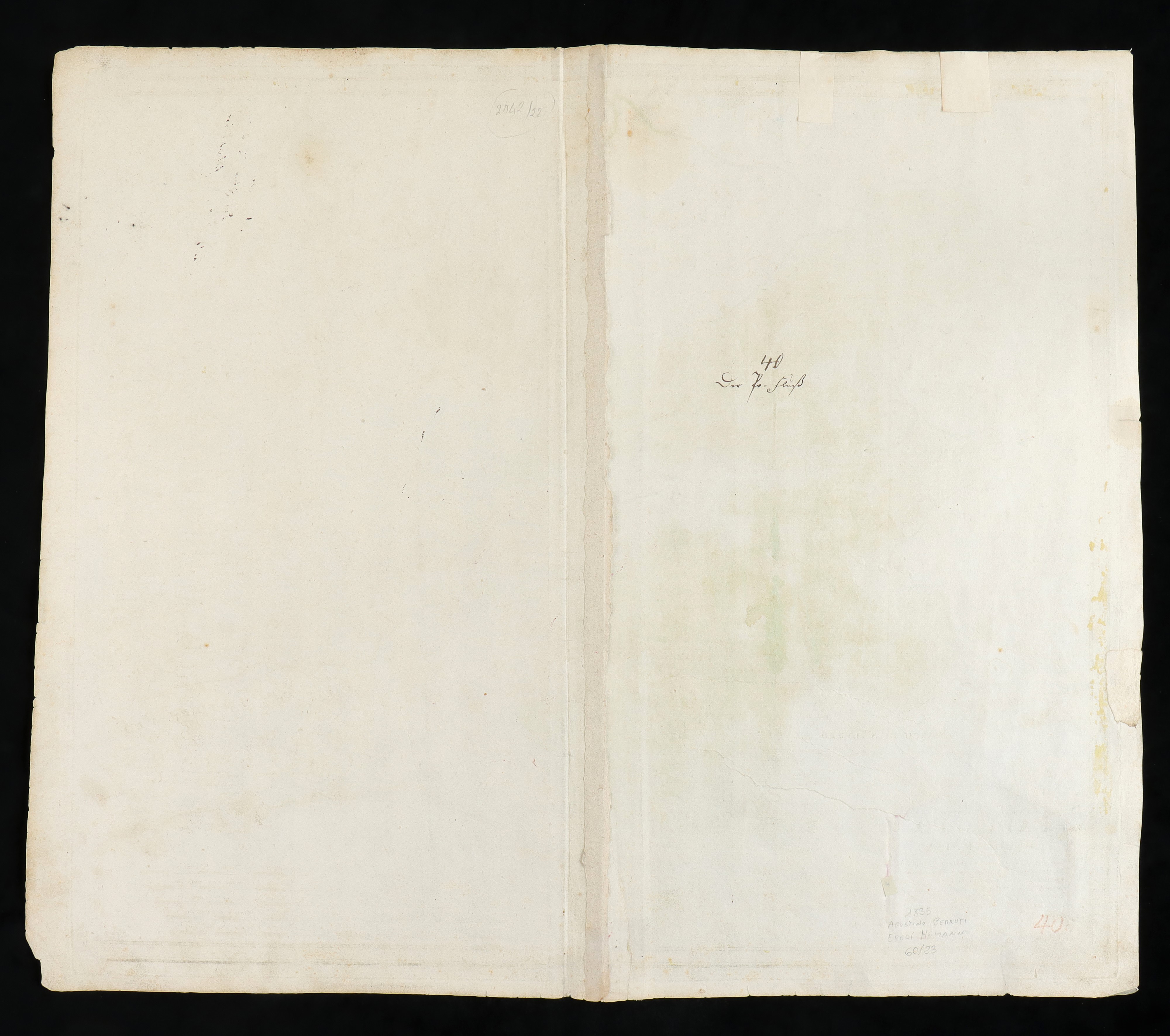 Johann Baptist Homann - Cursus Fluminis Padi Vel Po per Longobardiam