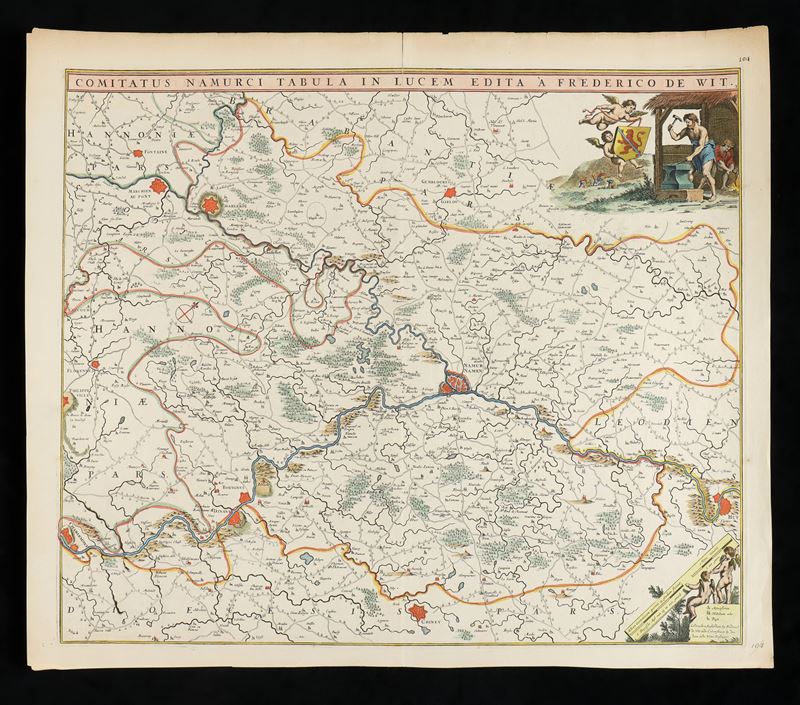 Comitatus Namurci Tabula in Lucem edita a Frederico de Wit