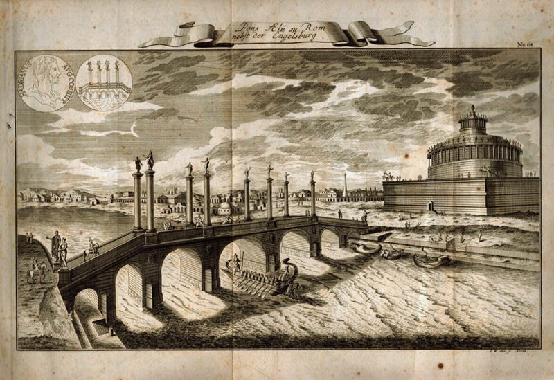 Pons Aelii Zu Rom Nebst Der Engelsburg (ponte Sant'angelo e Castel Sant'angelo)