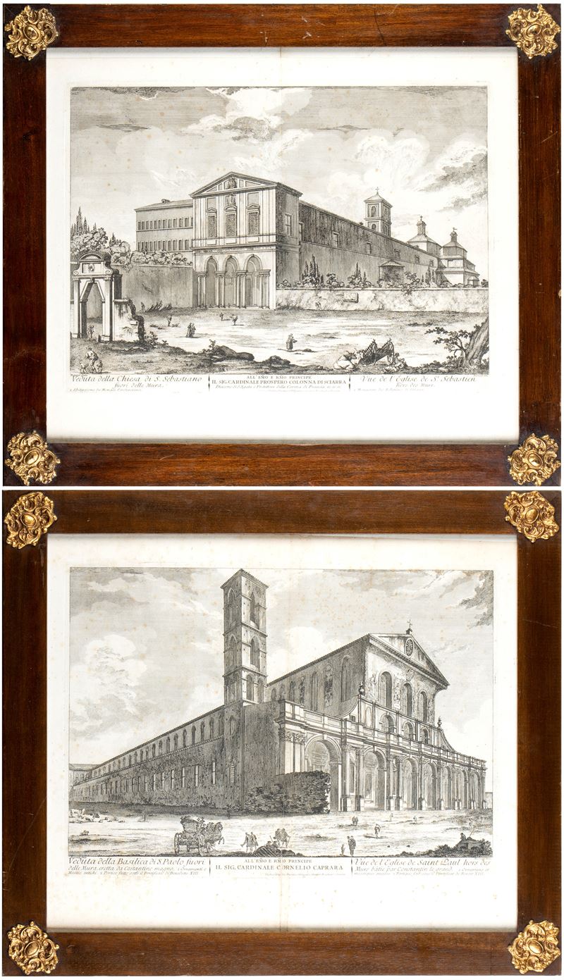 Freicenet, Jean Barbault - Veduta della Chiesa di San Sebastiano Fuori delle Mura | Veduta della ...