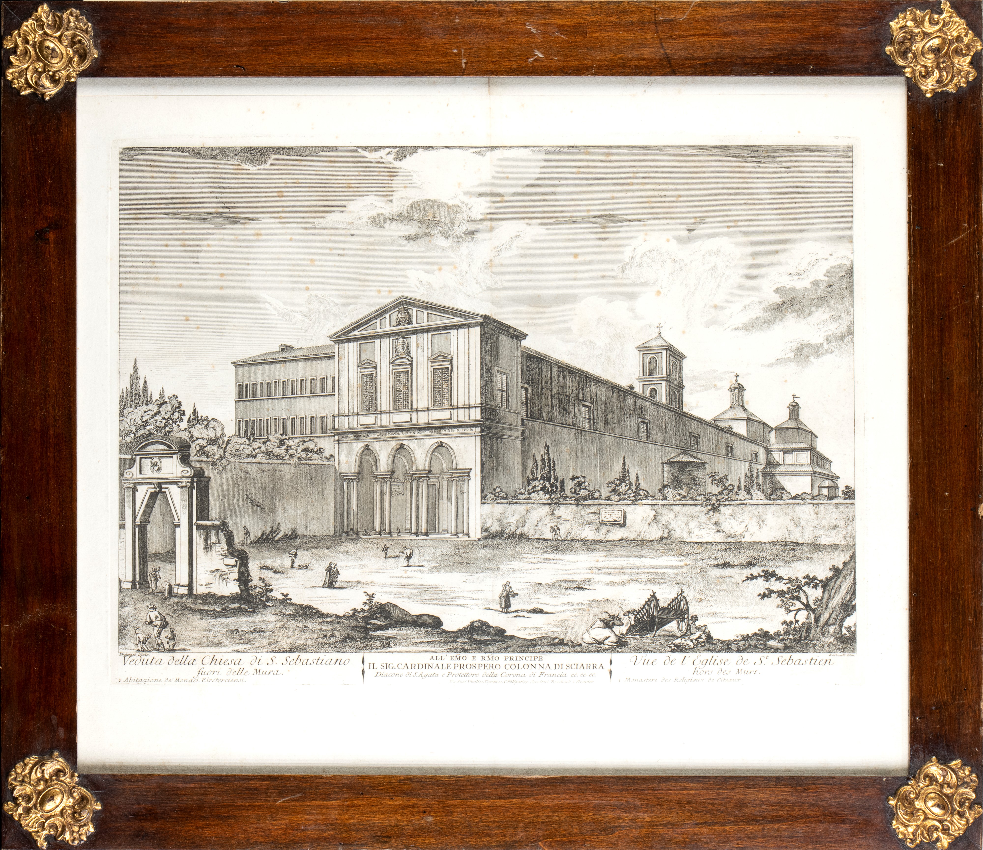Freicenet, Jean Barbault - Veduta della Chiesa di San Sebastiano Fuori delle Mura | Veduta della ...