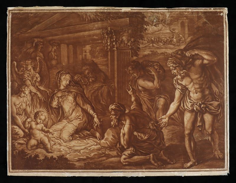 Perino del Vaga, Elisha Kirkall - Natività