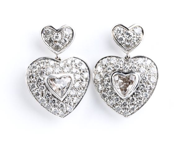 Diamond gold drop mearrings