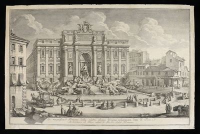 Veduta in Prospettiva della Gran Fontana Dell'acqua Vergine Detta di Trevi