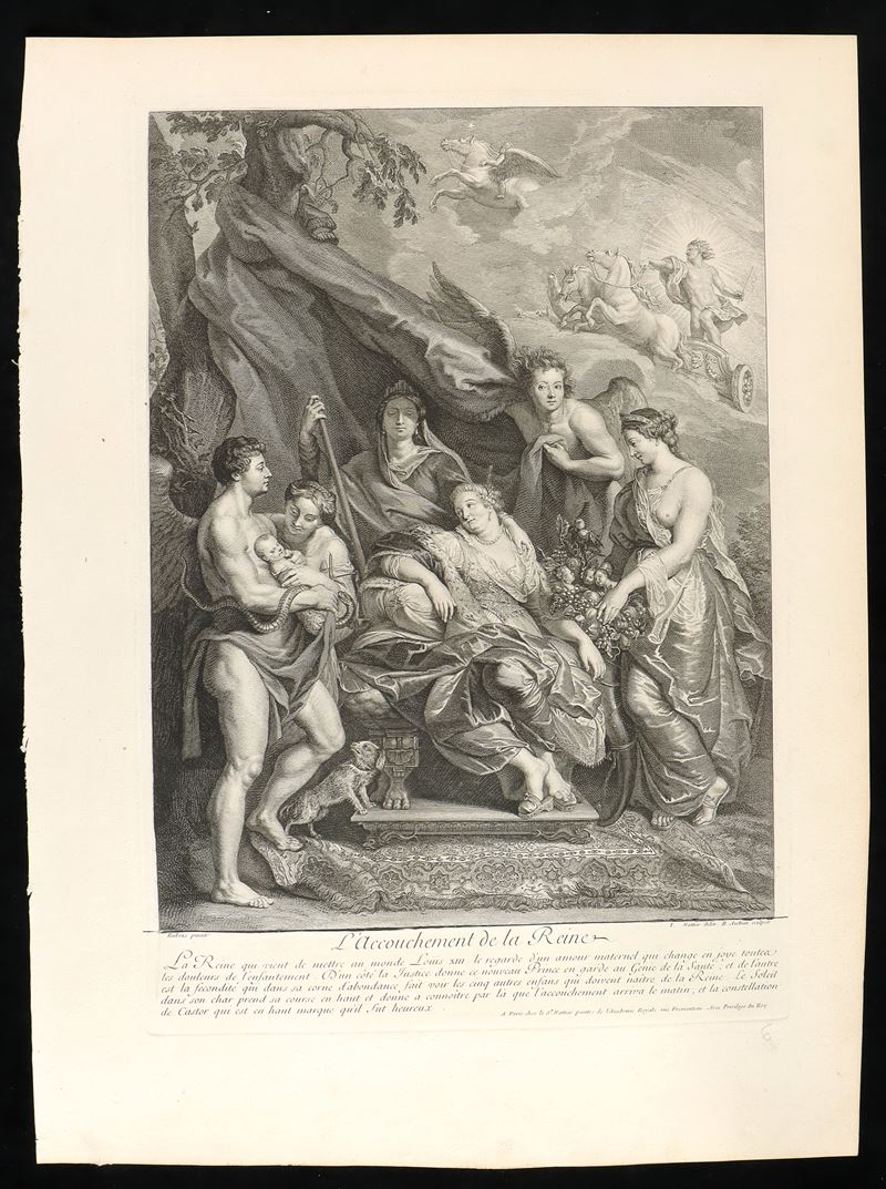Benoît Audran - L'accouchement De la Reine