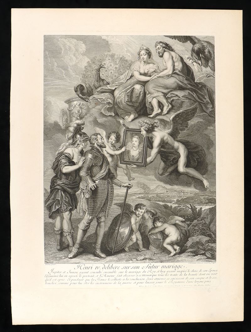 Benoît Audran - Henri IV Delibere Sur Son Futur Mariage