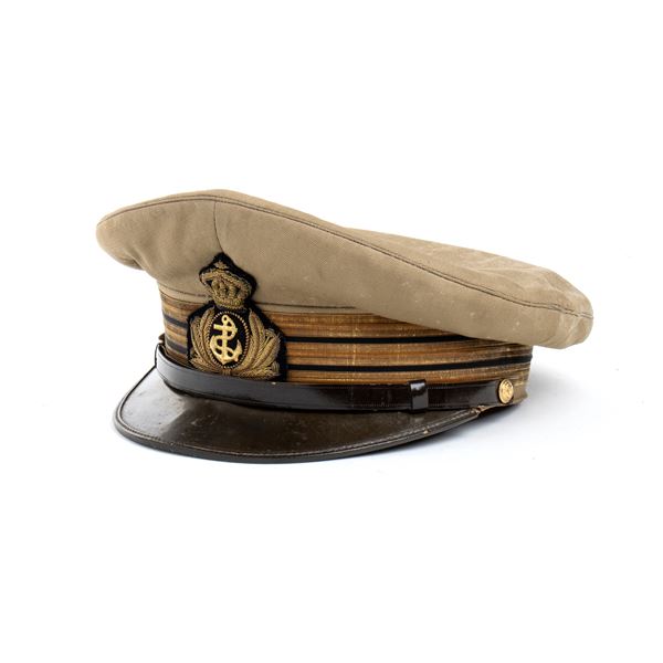 A TROPICAL ROYAL NAVY PEACK CAP