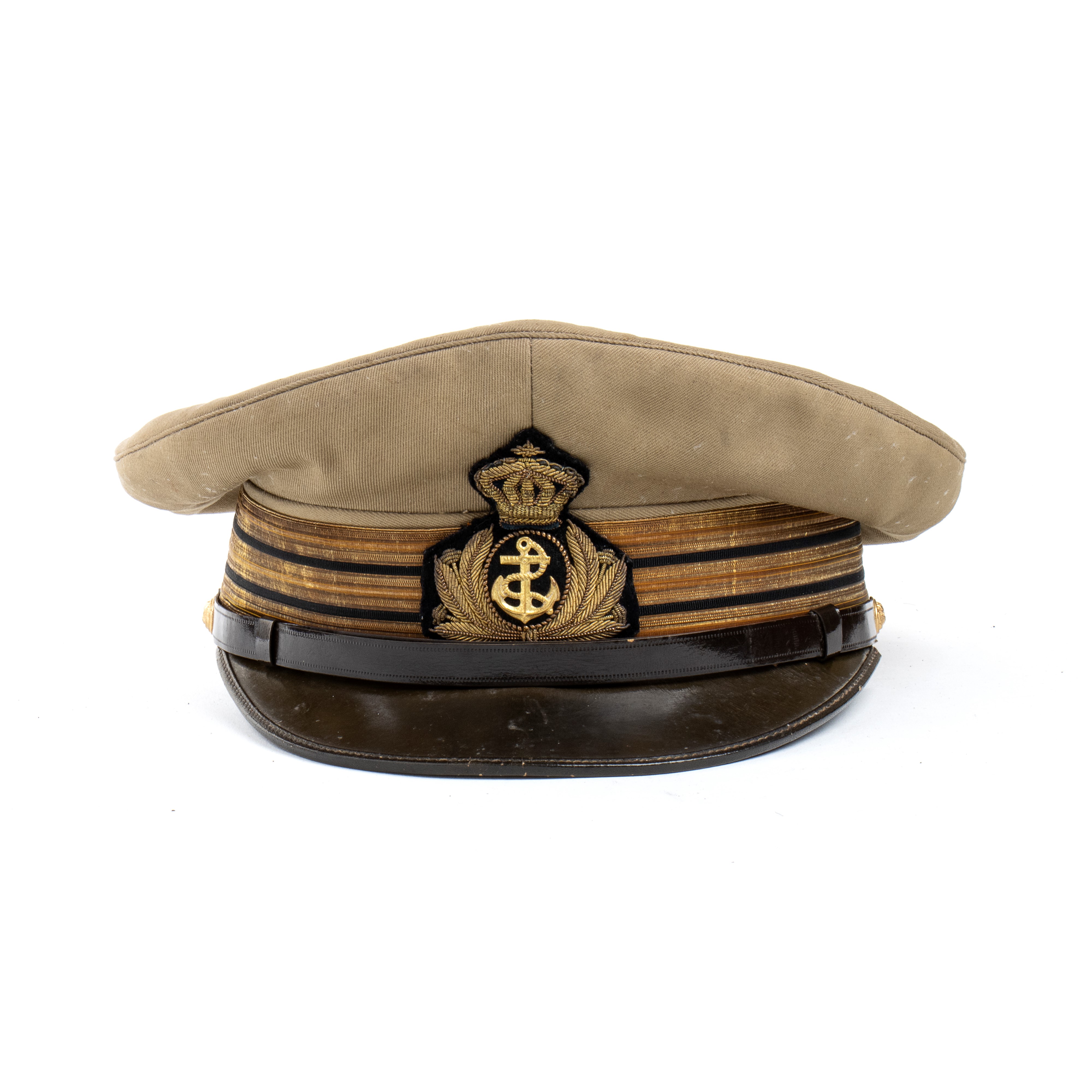 Berretto Coloniale da Tenente di Vascello della Regia Marina