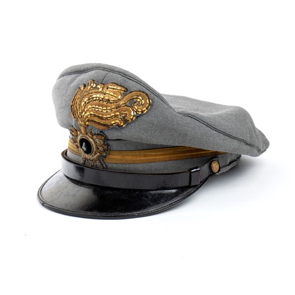 A BERSAGLIERI WW2 PEACK CAP, SECOND LIEUTENANT
