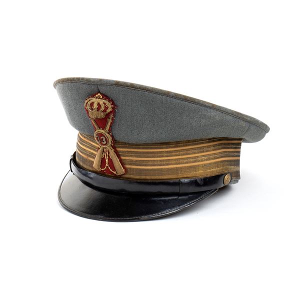 PEACK CAP M. 34  FOR A COLONEL HOLDER OF THE 33° "LIVORNO" INFANTRY REGIMENT