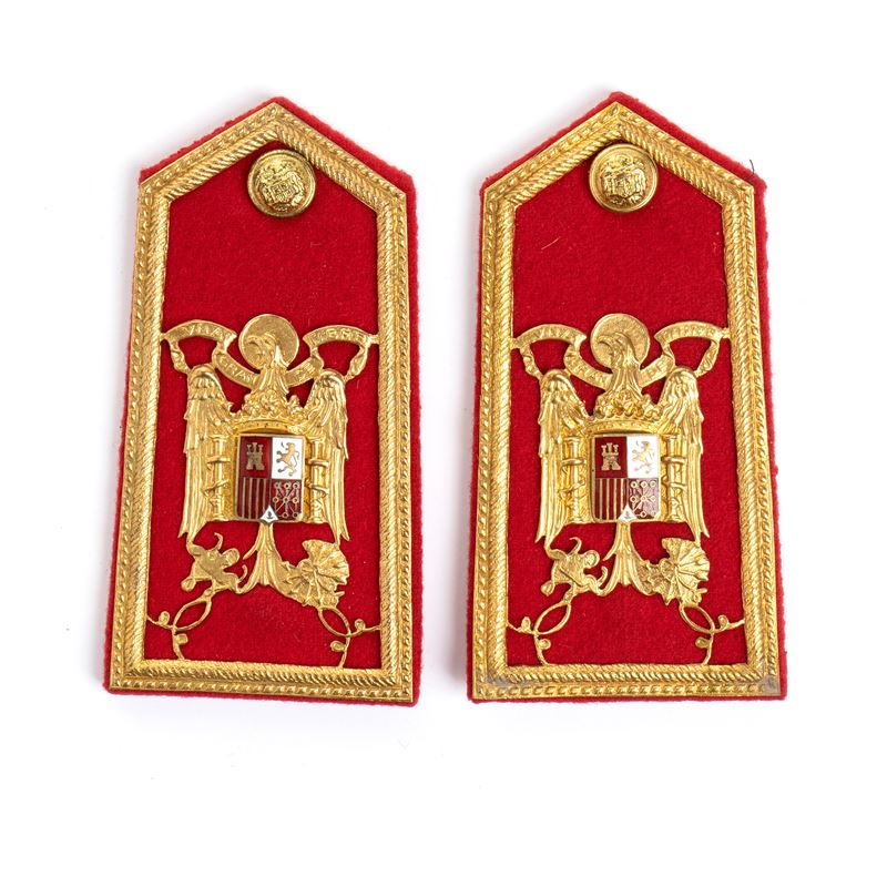 Coppia Controspalline Guardia del Corpo di Francisco Franco