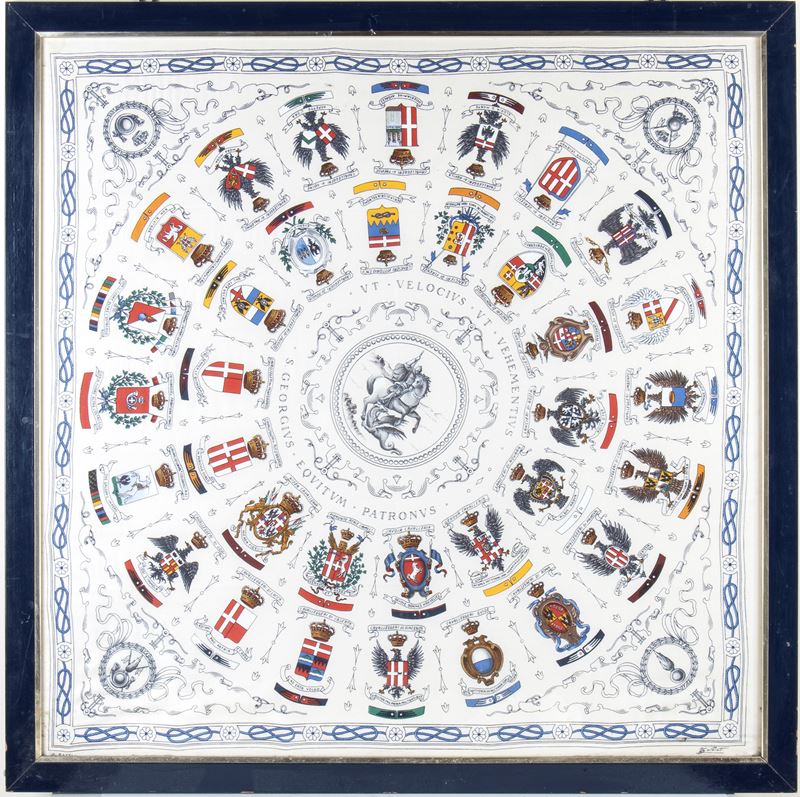 Foulard Cavalleria in Cornice