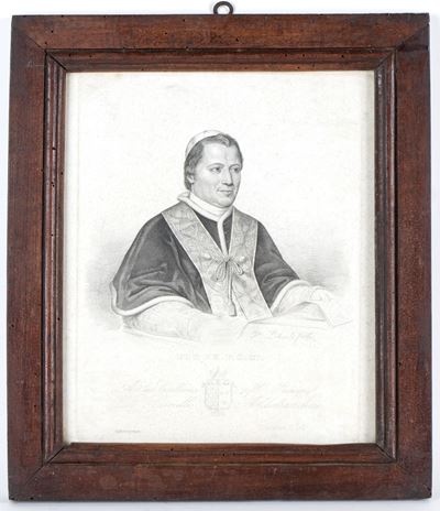 Ritratto di Pio IX Stampa in Cornice