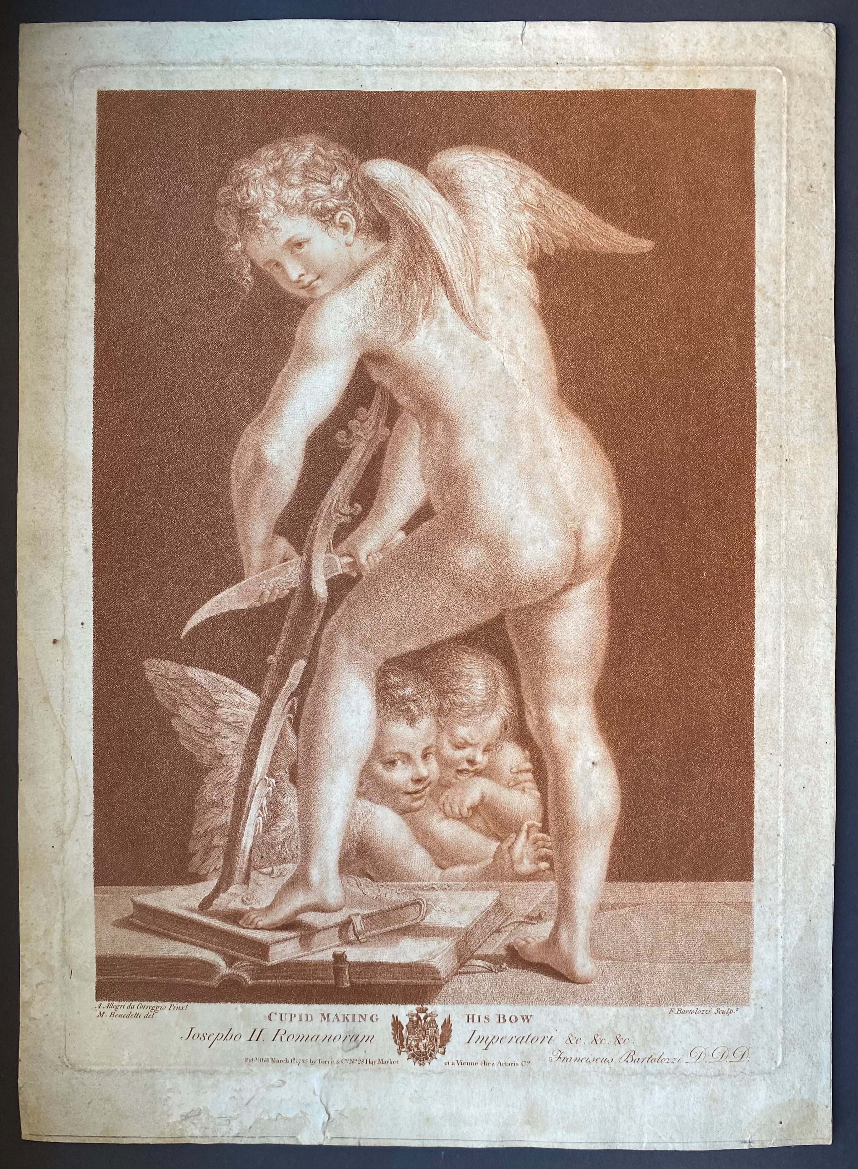 Francesco Bartolozzi - Cupid Making His Bow | Quattro Putti da Guercino