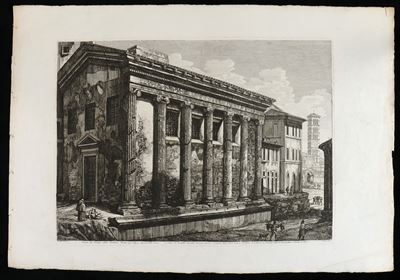 Veduta del Tempio della Fortuna Virile