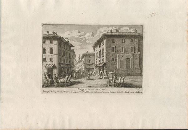 Giuseppe Vasi - Piazza di Macel de Corvi