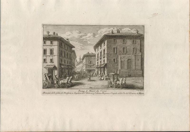 Giuseppe Vasi - Piazza di Macel De Corvi