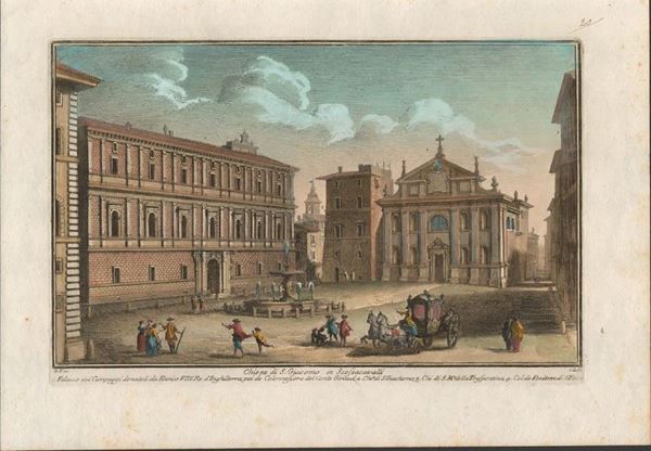 Giuseppe Vasi - Chiesa di S. Giacomo in Scoscacavalli