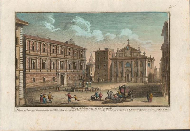 Giuseppe Vasi - Chiesa di S. Giacomo in Scoscacavalli