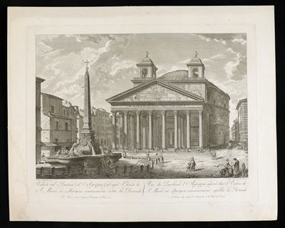 Veduta del Panteon di Agrippa in Oggi Chiesa di S. Maria Ad Martyres