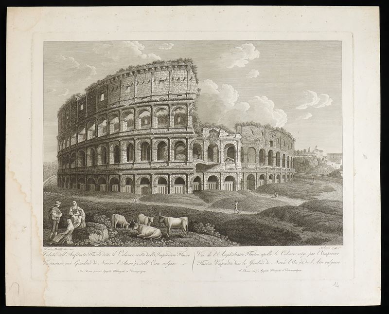 Francesco Morelli (1768ca.-1830 Fl.) - Veduta Dell'anfiteatro Flavio Detto il Coloseo