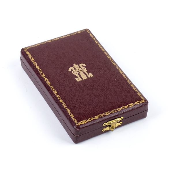 An empty box for the Lateranense cross  (metà XX sec.)  - Auction Militaria, Medals and Orders of Chivalry - Bertolami Fine Art - Casa d'Aste