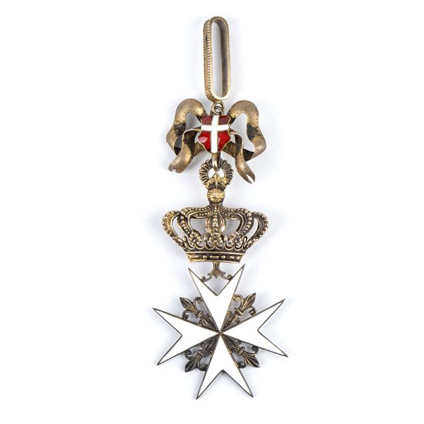 Ordine di Malta, cavaliere di grazia magistrale (primo quarto XX sec.) -  Asta Militaria, Medaglie e Ordini Cavallereschi - Bertolami Fine Art - Casa  d'Aste